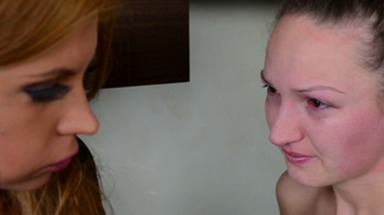 Faceslapping - By Domina Dorotthy Black And Her Slave Melania  